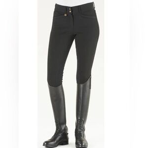 Ovation DX Celebrity Slim Secret Full Seat Breeches Black 30R Equestrian Pant